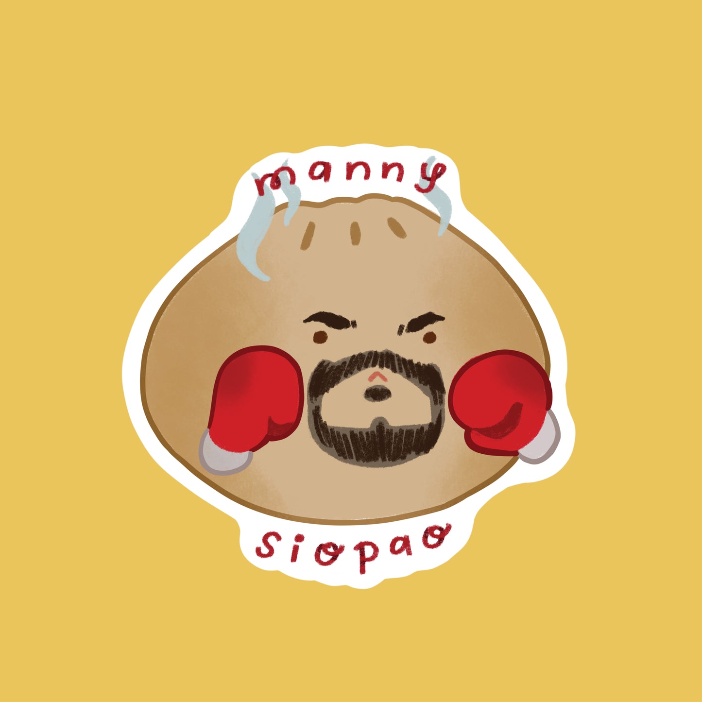 Manny Pacquiao Siopao Waterproof Vinyl Sticker
