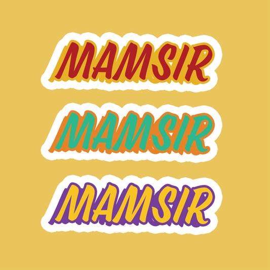 Mamsir Waterproof Vinyl Sticker Set