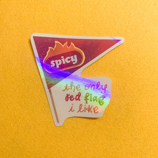 The Only Red Flag I Like Waterproof Vinyl Sticker