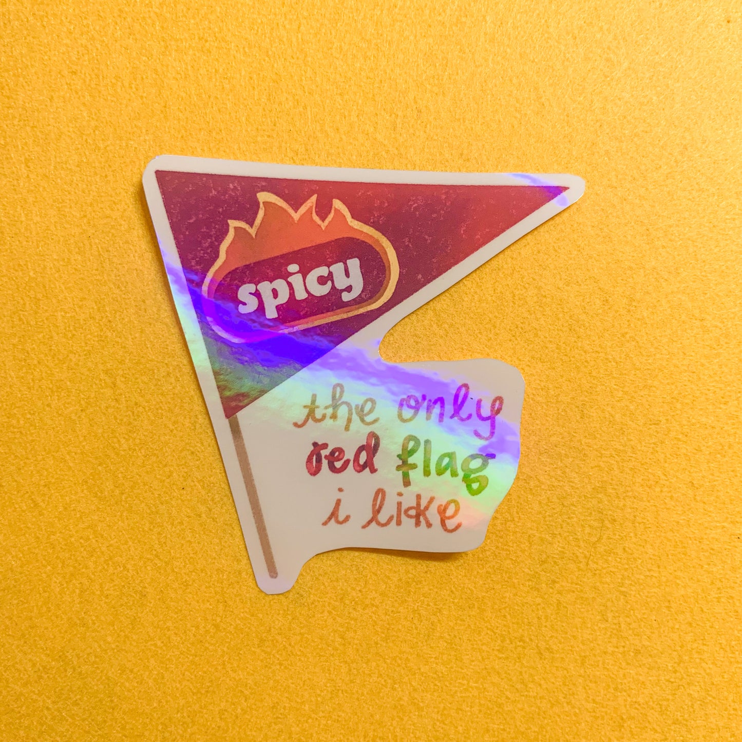 The Only Red Flag I Like Waterproof Vinyl Sticker