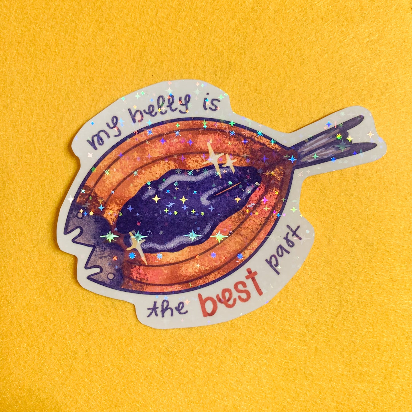 My Belly is the Best Part Bangus Milkfish Waterproof Vinyl Sticker