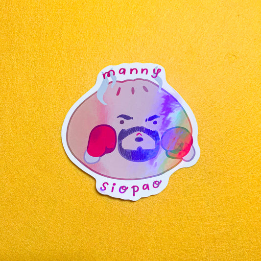 Manny Pacquiao Siopao Waterproof Vinyl Sticker