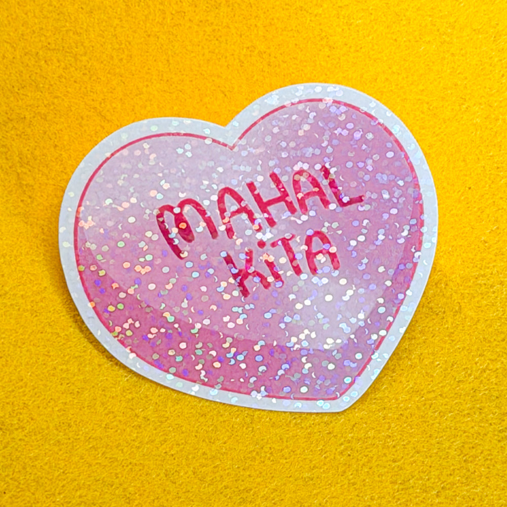 Candy Heart Waterproof Vinyl Stickers | Limited Edition