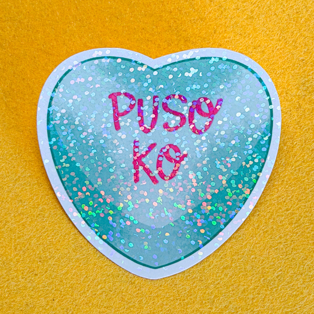 Candy Heart Waterproof Vinyl Stickers | Limited Edition