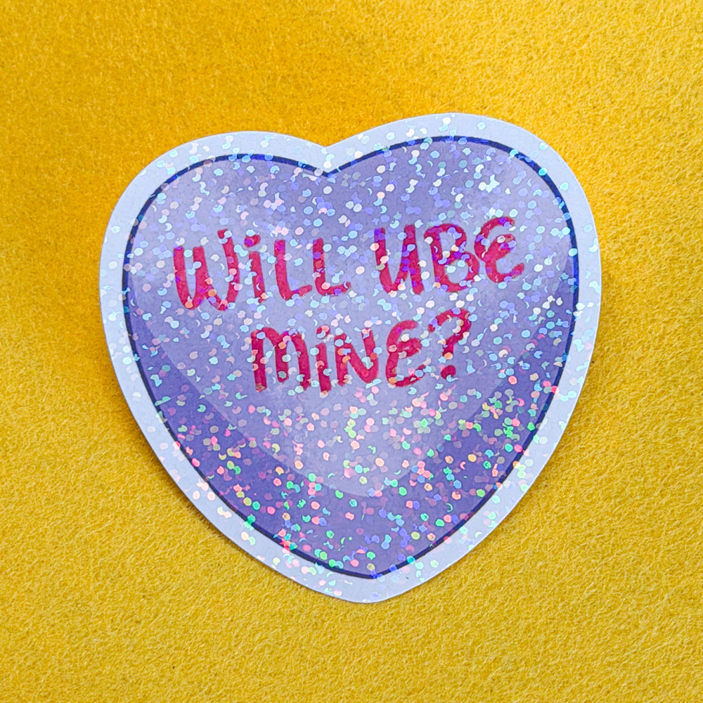 Candy Heart Waterproof Vinyl Stickers | Limited Edition