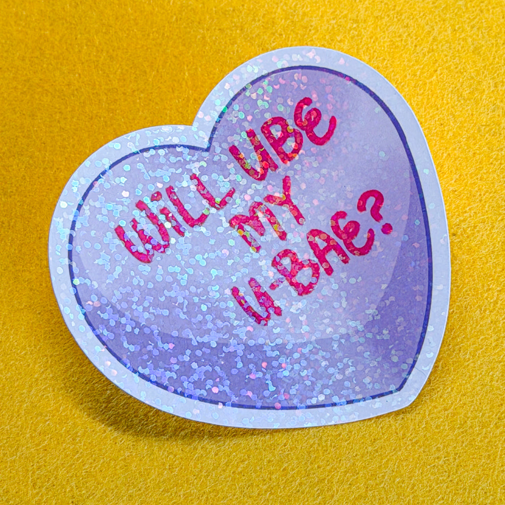 Candy Heart Waterproof Vinyl Stickers | Limited Edition