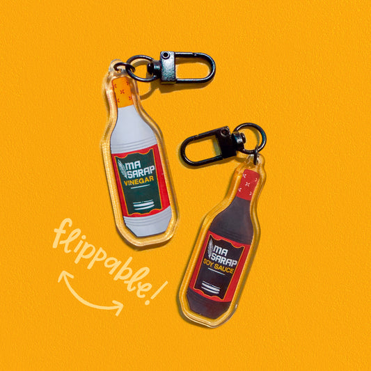 Soy Sauce Vinegar Keychain Charm