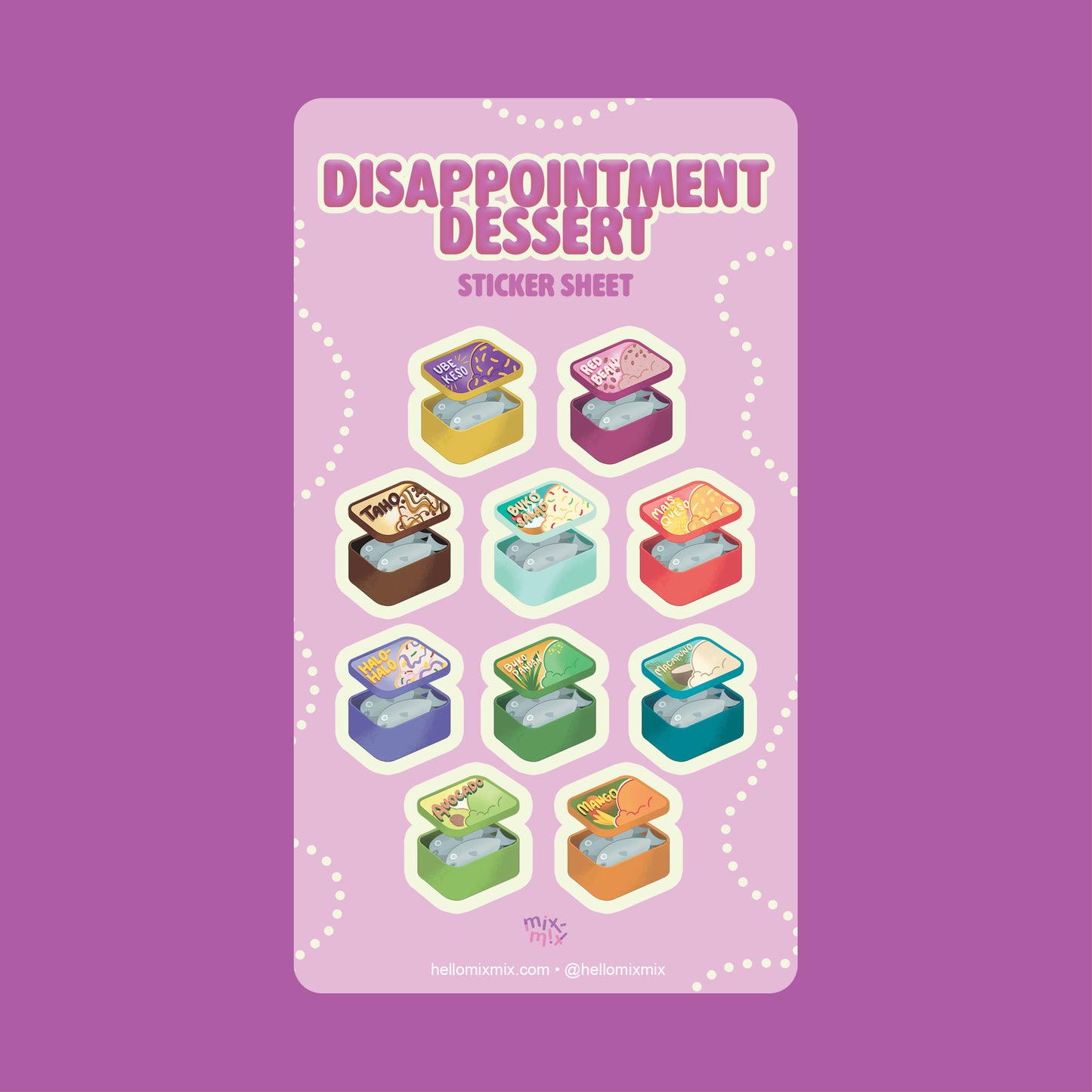Disappointment Dessert Vinyl Waterproof Sticker Sheet