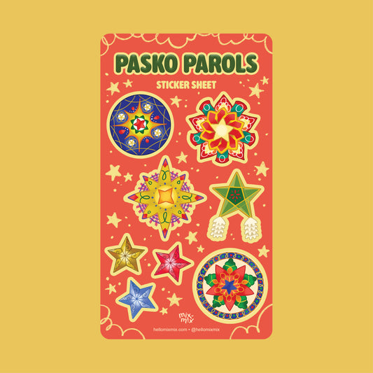 Pasko Parols Vinyl Waterproof Sticker Sheet | All Proceeds Towards Philippine Typhoon Relief