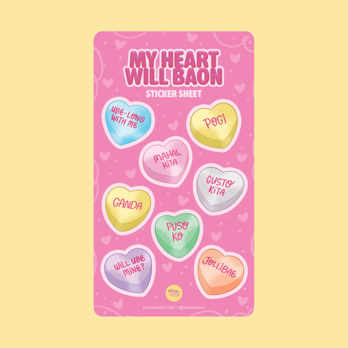 My Heart Will Baon Vinyl Waterproof Sticker Sheet | Limited Edition