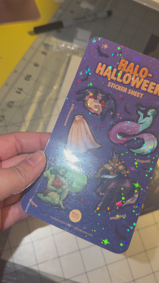 Halo-Halloween Sticker Sheet | Limited-Edition