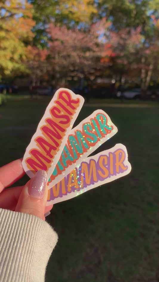 Mamsir Waterproof Vinyl Sticker Set