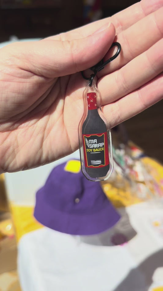 Soy Sauce Vinegar Keychain Charm